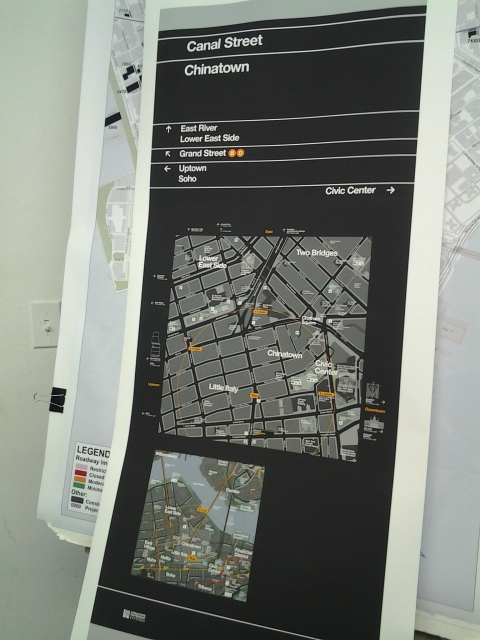 Maps like these will be some of the first to appear on Chinatown's streets.