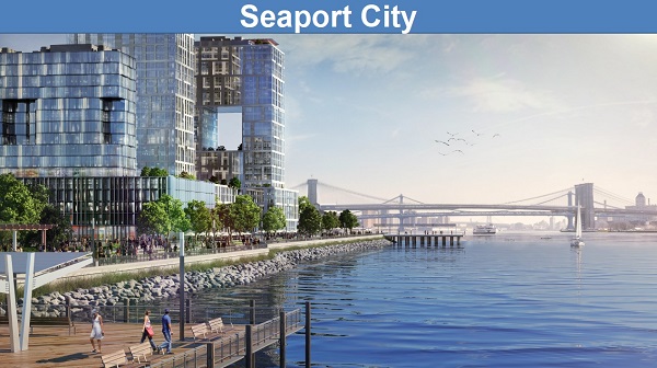 Mayor’s got a plan to protect Downtown from storms 4 Rendering of "Seaport City," Mayor Bloomberg's idea to build a Battery Park City-type neighborhood on the East River.