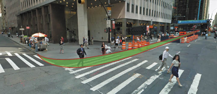 From Broadway to narrow -- street will drop to 1 lane 2 Broadway reconstruction will stretch from Rector to Anne Sts., finishing in 2017. Image courtesy of the Department of Design and Construction.
