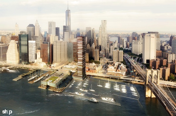 Image courtesy of the Howard Hughes Corp. Rendering of Howard Hughes Corp.’s plan for the Seaport. Image courtesy of Howard Hughes Corp. 