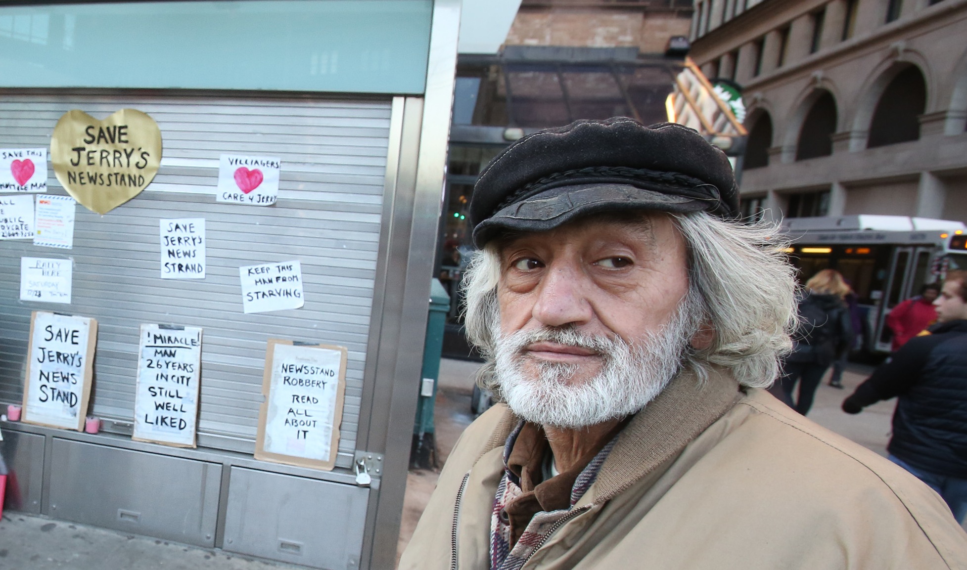Scoopy's Notebook, Week of Feb. 21, 2019 5 Jerry Delakas — seen a few years ago during his battle to save his newsstand — operated the Astor Place kiosk for more than 30 years, but his nephew Angelos is now helping. File photo by Jefferson Siegel
