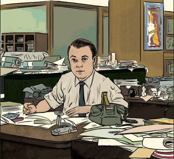 Scoopy's Notebook, Week of Feb. 21, 2019 7 The cover image of “John Wilcock: New York Years, 1954-1971,” an online biography in graphic novel style. Page four, about Wilcock’s dream of starting a new paper, has a dig at The Villager, whose contents back then he describes as “mostly bridge club party reports.”