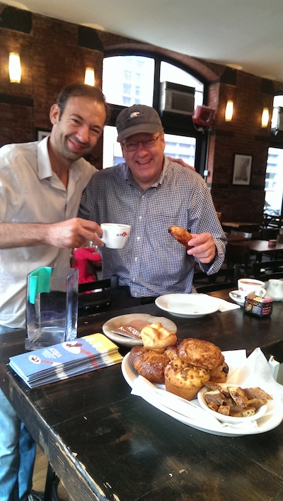 Seaport Report: February 2016 2 Acqua Restaurant managing partner Nicholas Berti, left, and Water St. neighbor David Richter enjoy a continental breakfast.