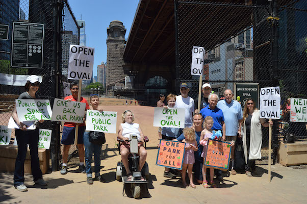 Pols Rally to Cause of Returning Queensboro Oval to the People 5