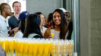 Mimosas at Brunch Con