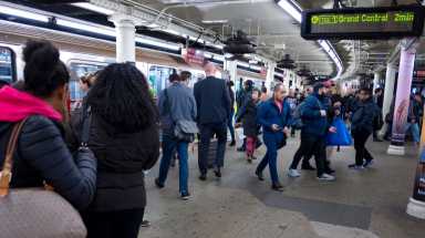 Subway, bus and commuter rail service will change for New Year's Eve and New Year's Day. Photo Credit: Craig Ruttle