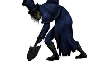 Meet Harland Kraven, Fear Manor's gravedigger and fearsome resident.