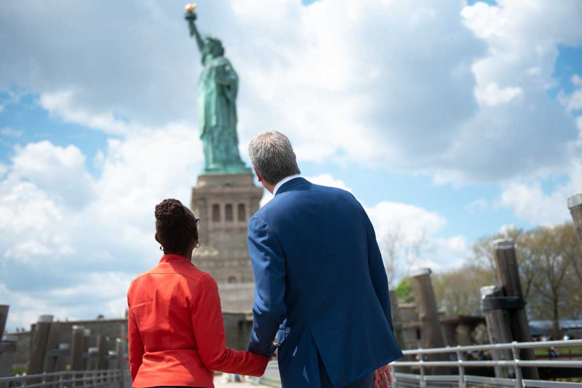 Official dedication ceremony of the Statue of Liberty Museum