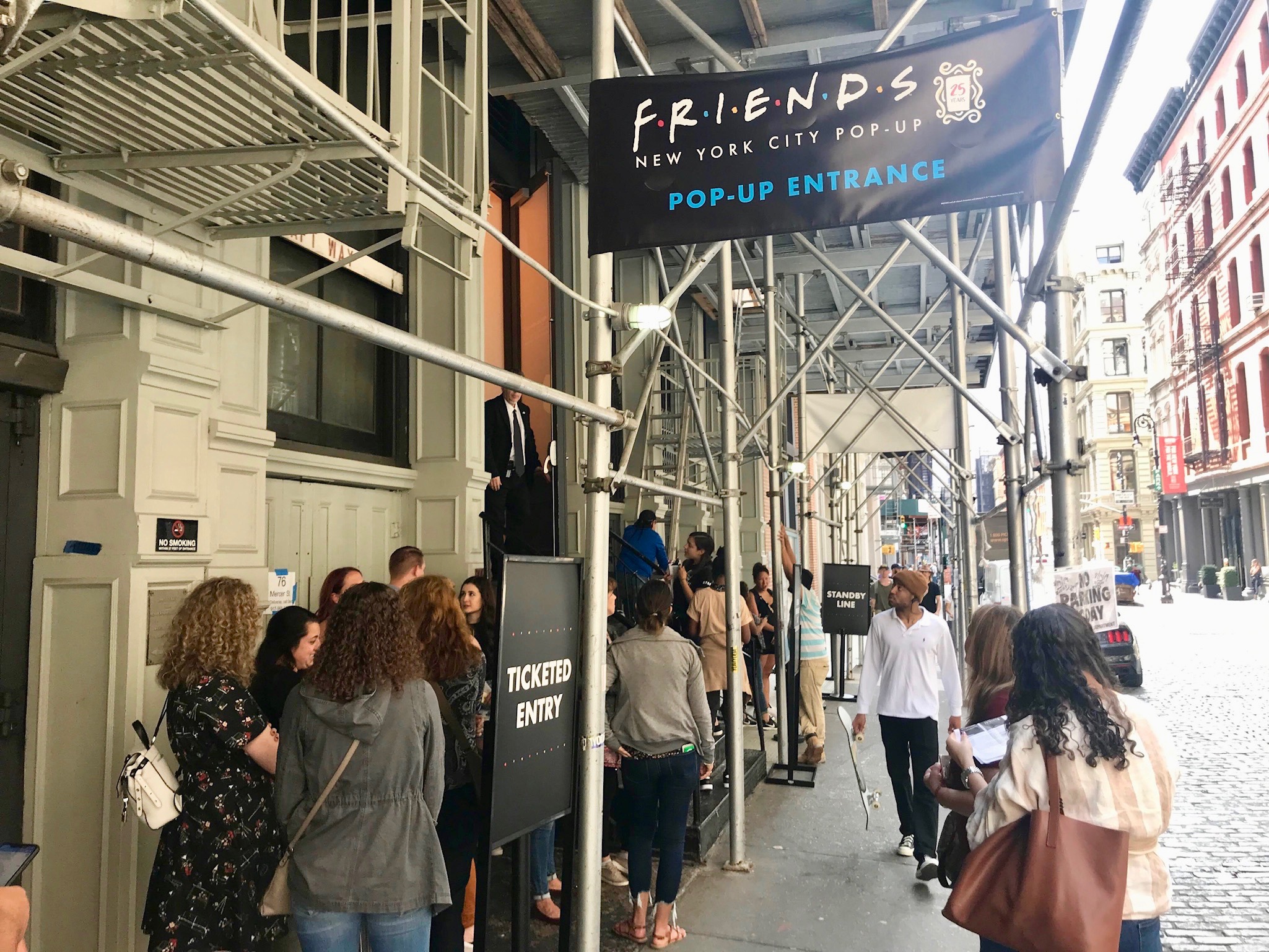 The entrance for the "immersive experience" tour is on the other side of the building, at 76 Mercer St. (Photo by Gabe Herman)