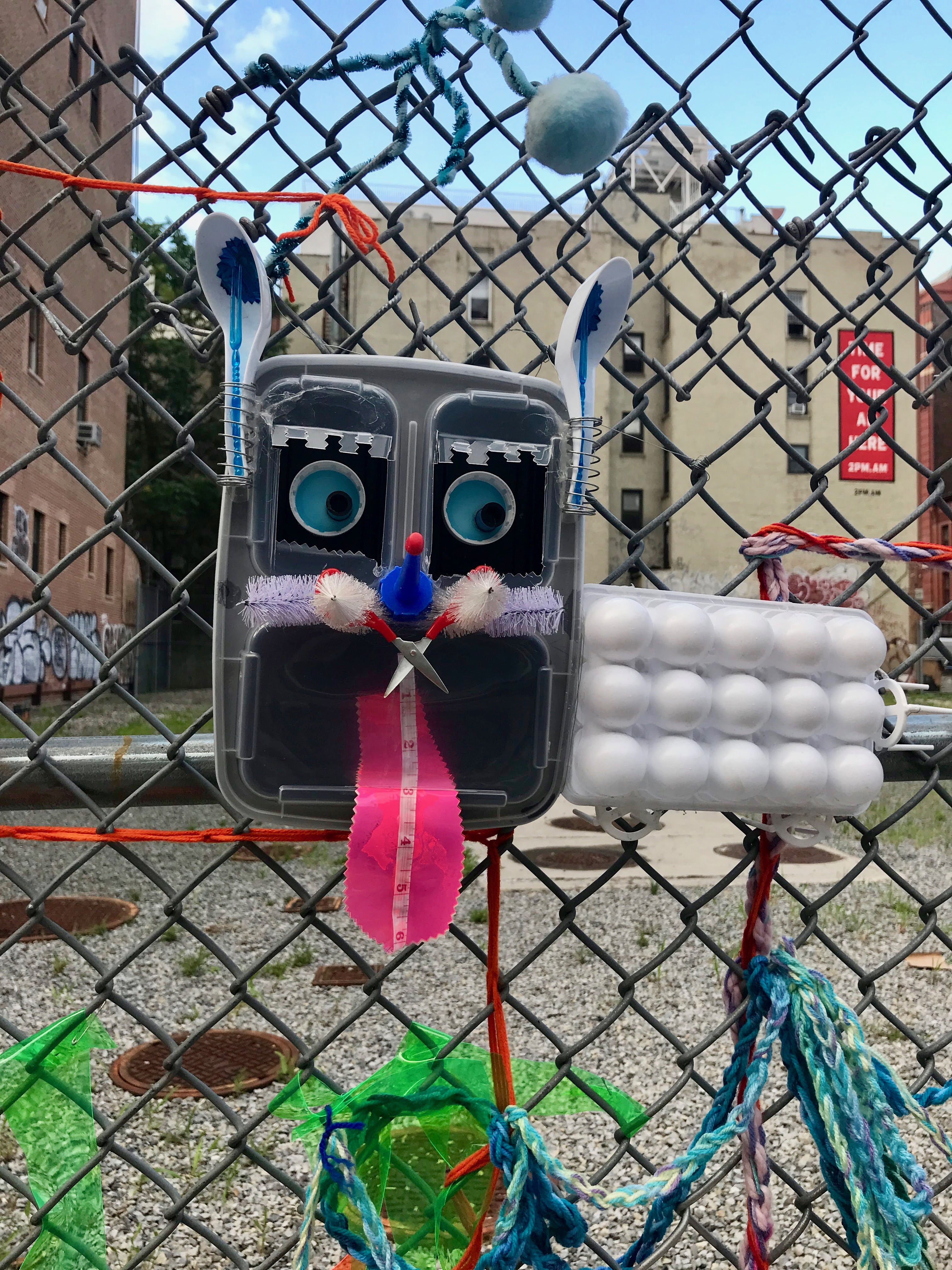 Street art in Soho livens up vacant city lot with colorful collages, providing something 'light, happy and unexpected' 4