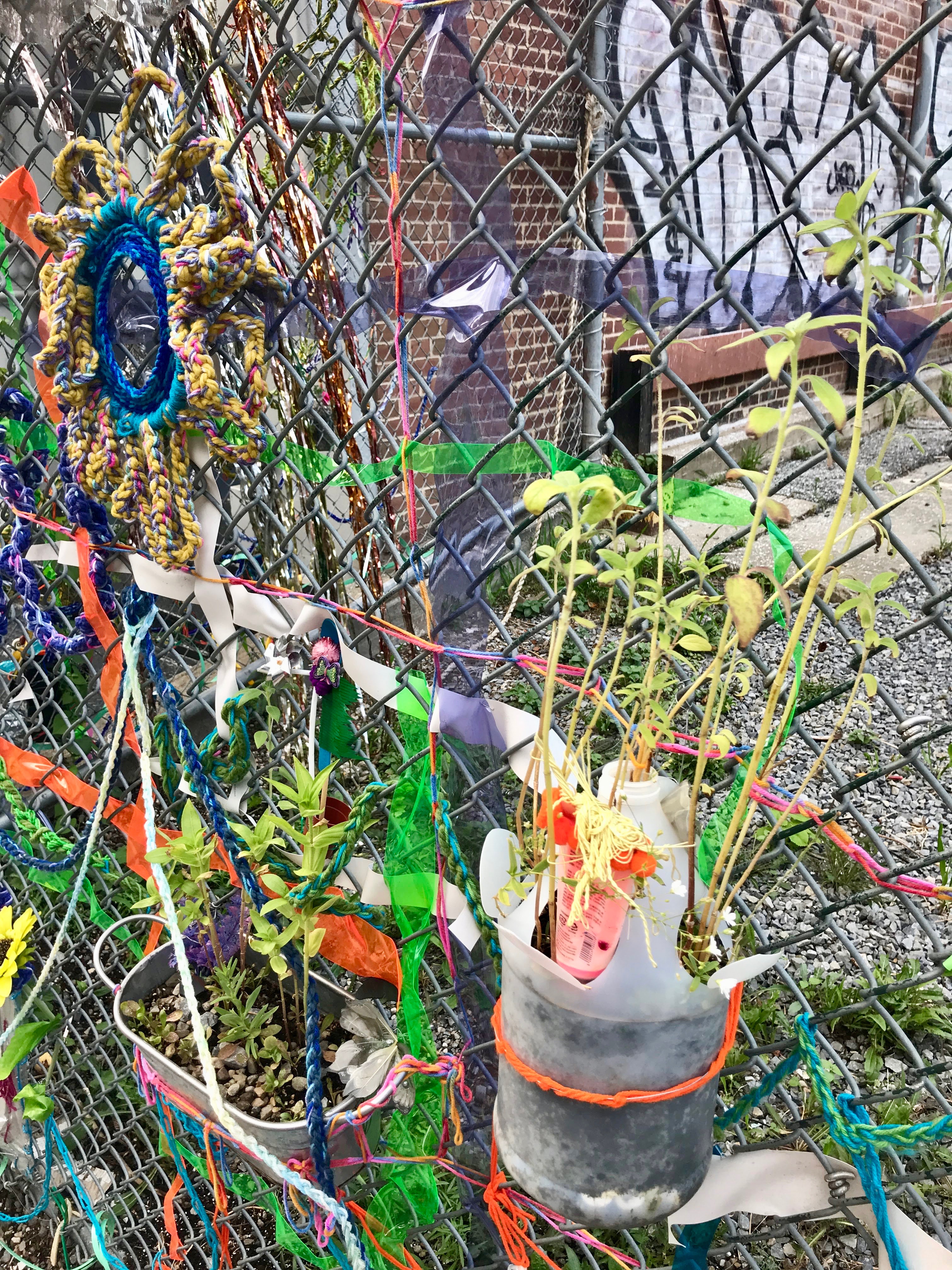 Street art in Soho livens up vacant city lot with colorful collages, providing something 'light, happy and unexpected' 7