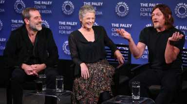 Jeffrey Dean Morgan, Melissa McBride and Norman Reedus
