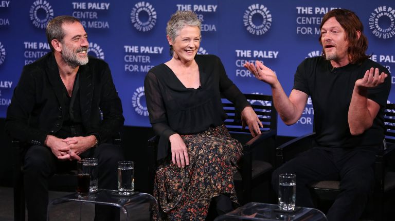 Jeffrey Dean Morgan, Melissa McBride and Norman Reedus