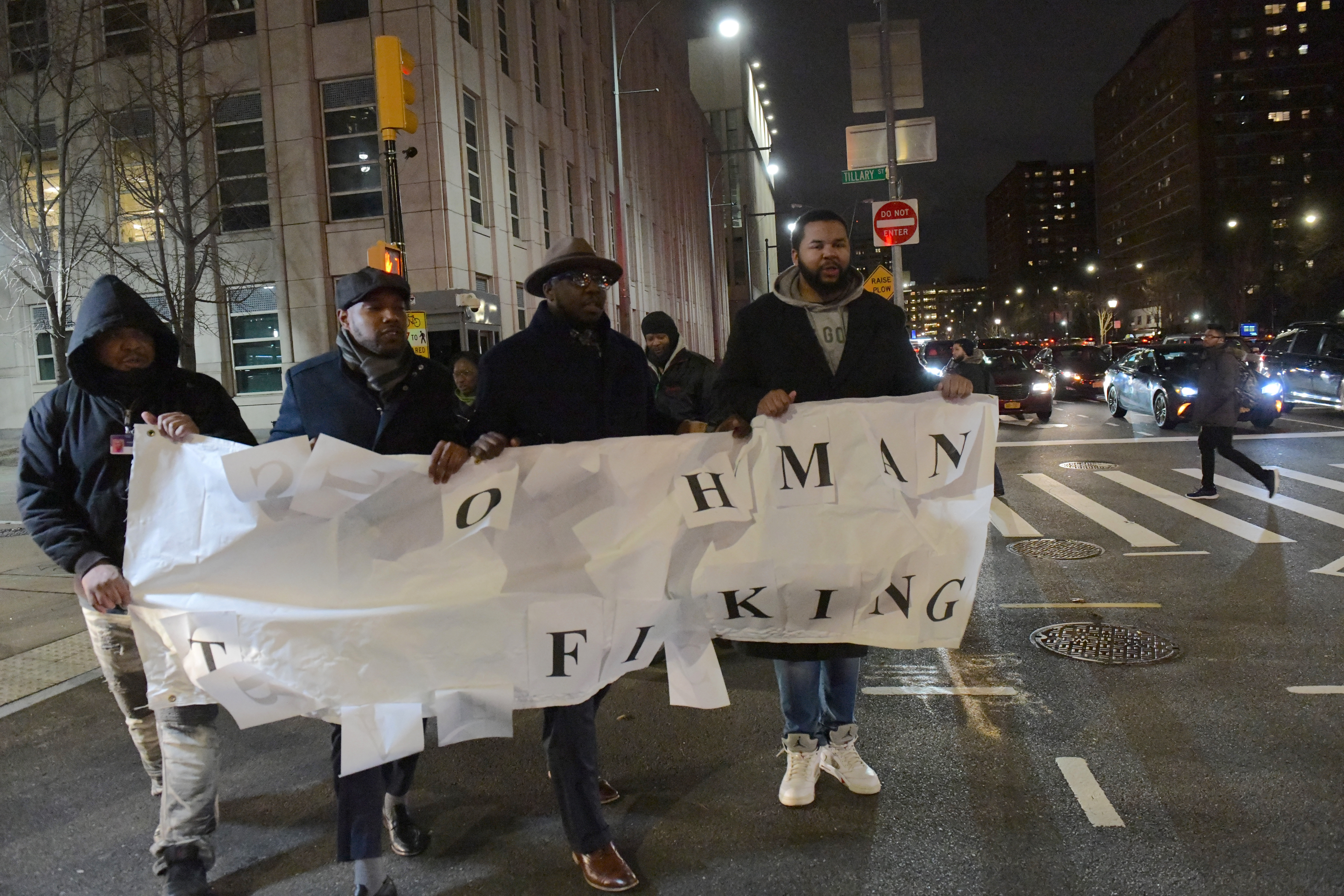 Protest to 'Stop Human Trafficking' ends up briefly stopping rush hour traffic in Brooklyn 3
