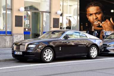 rools royce with pop smoke