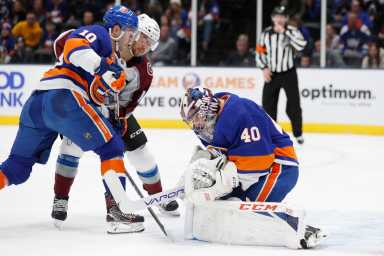 Derick Brassard, Tyson Jost, Semyon Varlamov