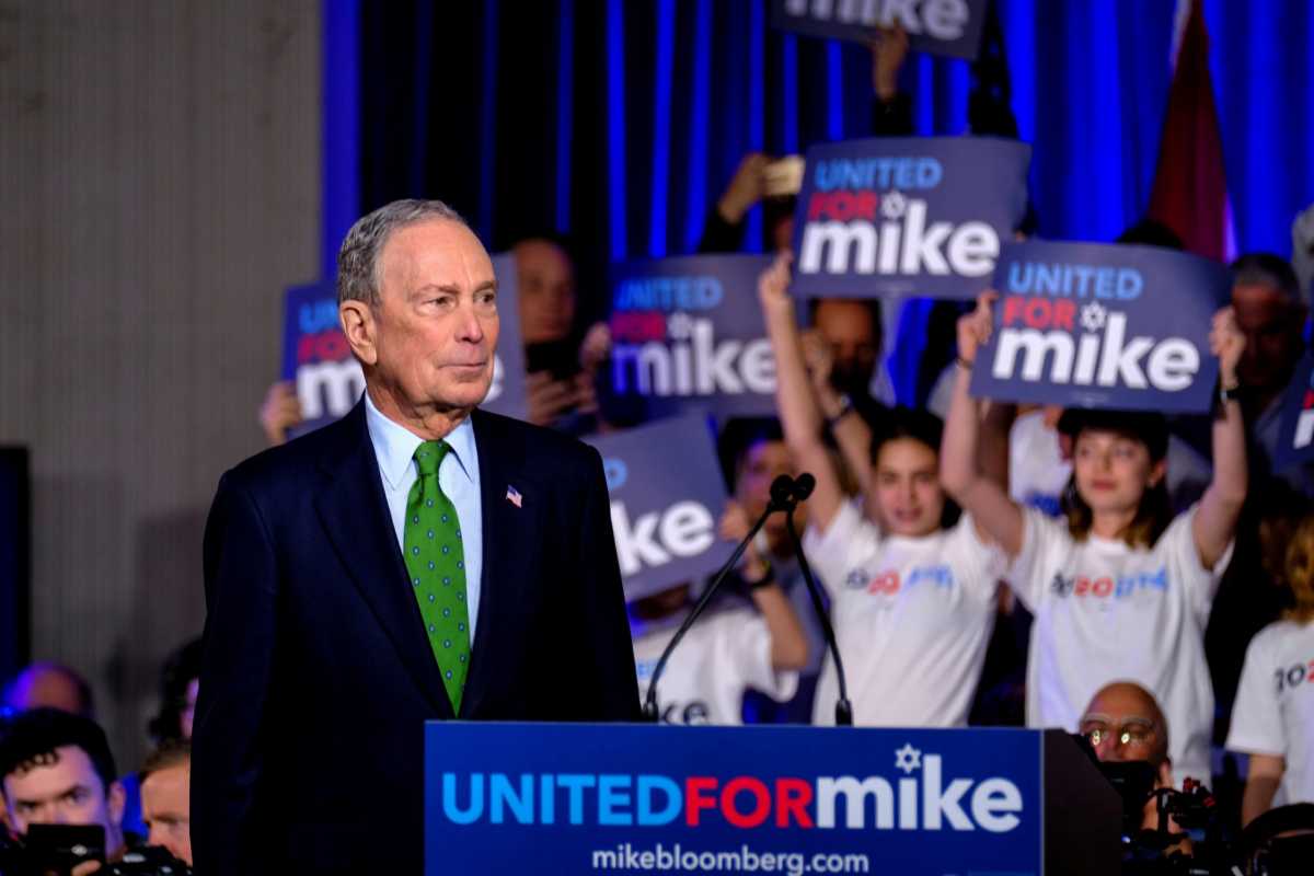 FILE PHOTO: Michael Bloomberg speaks in Miami