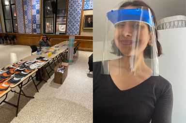 face shield production