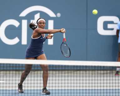 Sloane Stephens playing for the New York Empire in 2019.