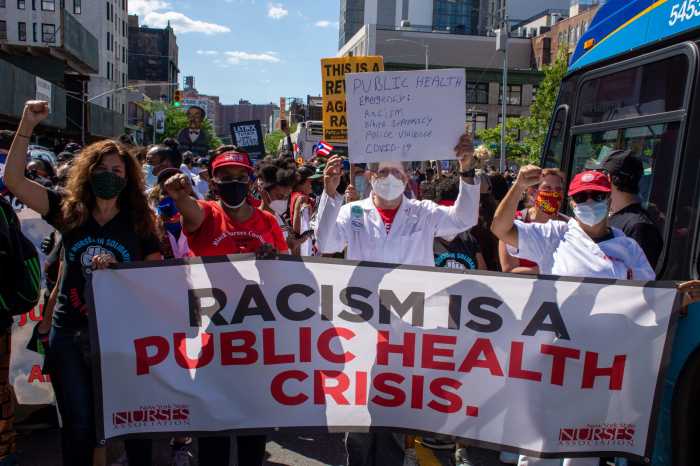 Puerto Ricans march against police brutality despite cancellation of Puerto Rican Day parade due to COVID 4