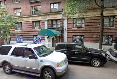 The apartment building on West 87th Street on the Upper West Side where a married couple was found fatally shot on June 22, 2020. (Photo via Google Maps)