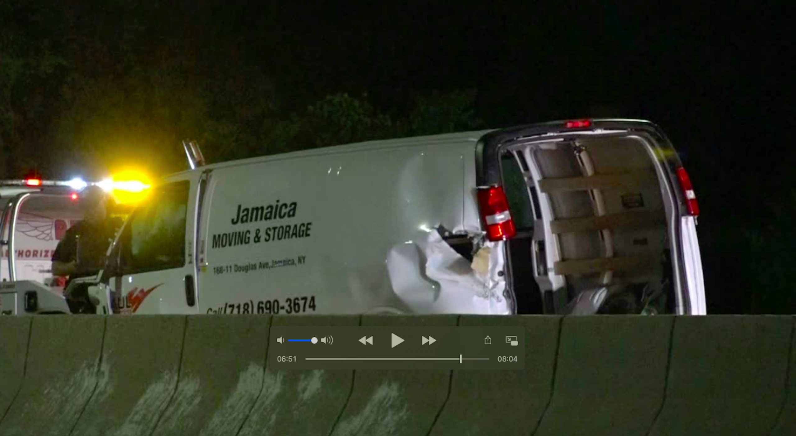 Van crash ejects seven people on Queens section of Belt Parkway 3