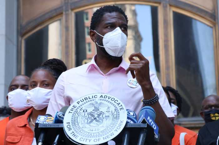 City Hall protesters interrupt PA Jumaane Williams press conference seeking end to gun violence 15