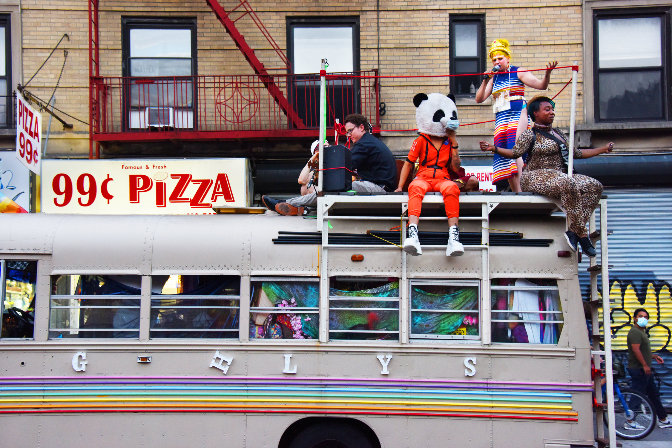 This East Village artist explores the 'power' of letters in your life 4 Michelle Joni performing an original tune, "Letters are Better " on Avenue A