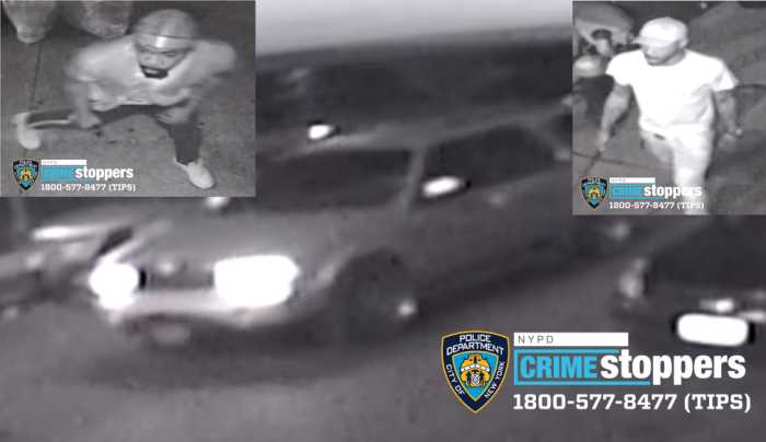 Two crooks caught on video pulling man from car to beat and rob him in Brooklyn: NYPD 4