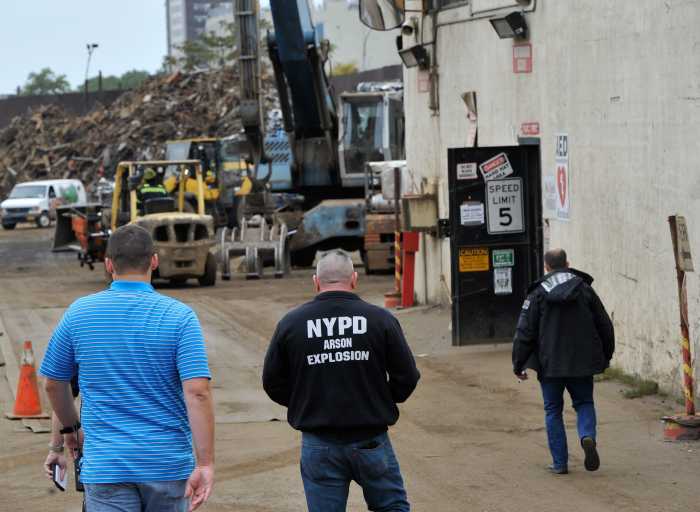 Workers at Brooklyn scrap yard in 'explosive situation' after finding dynamite in the debris 14
