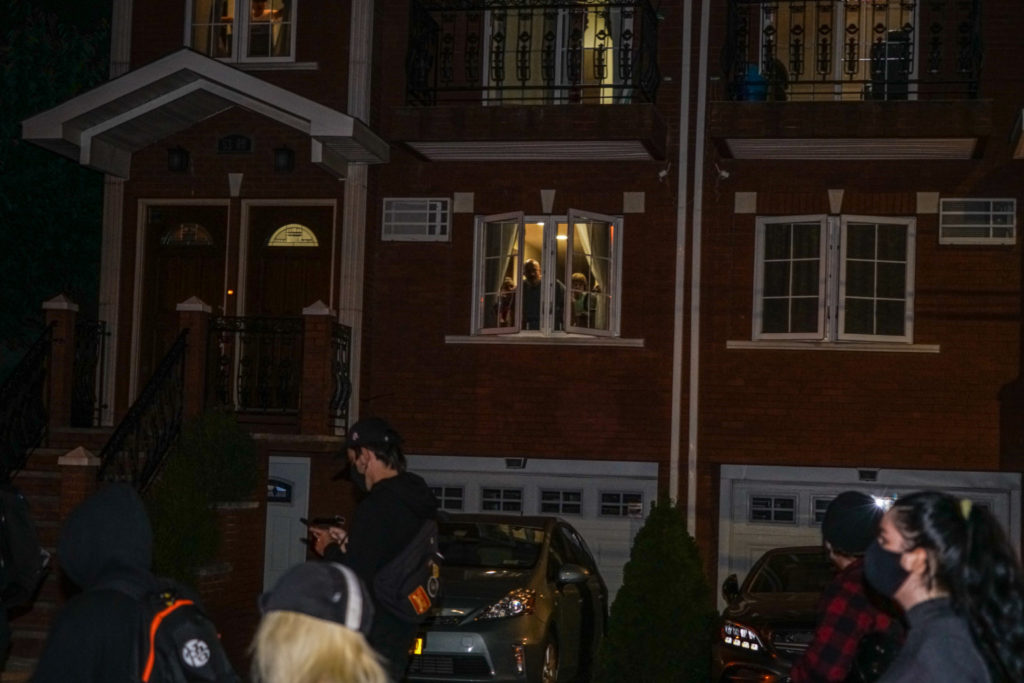 Protesters march from Brooklyn to Queens against police unions and QAnon 12