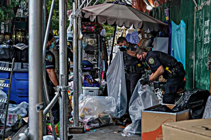 Cops clean up homeless encampment across from Stuyvesant Town 13