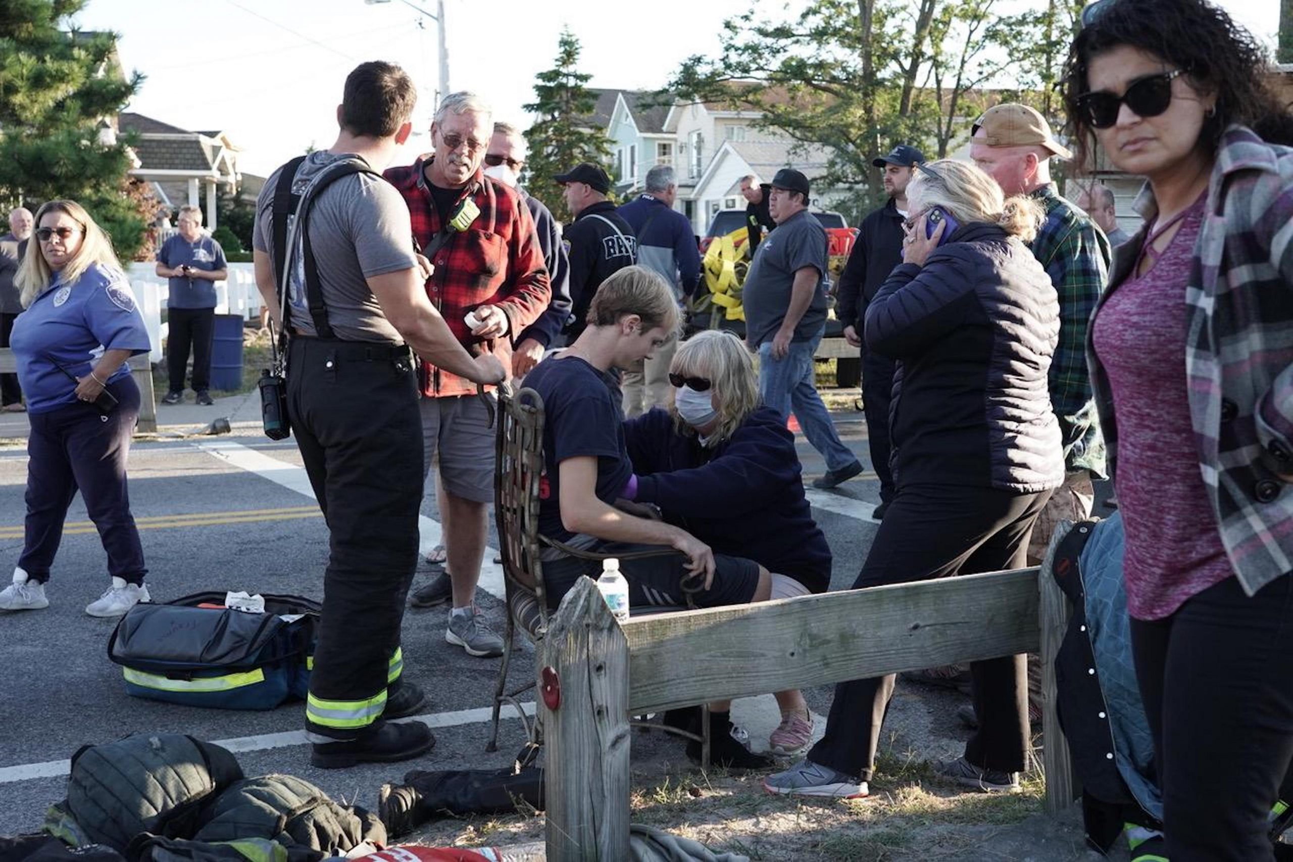 Firefighter injured in overturned Breezy Point volunteer firetruck 3