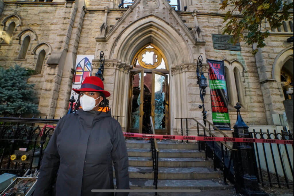 Electrical Fire destroys Middle Collegiate Church, Rev. Lewis says the Liberty Bell will ring again 3