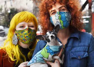 L-R, Sara Ann Rutherford, Snacks, Maegan Hayward