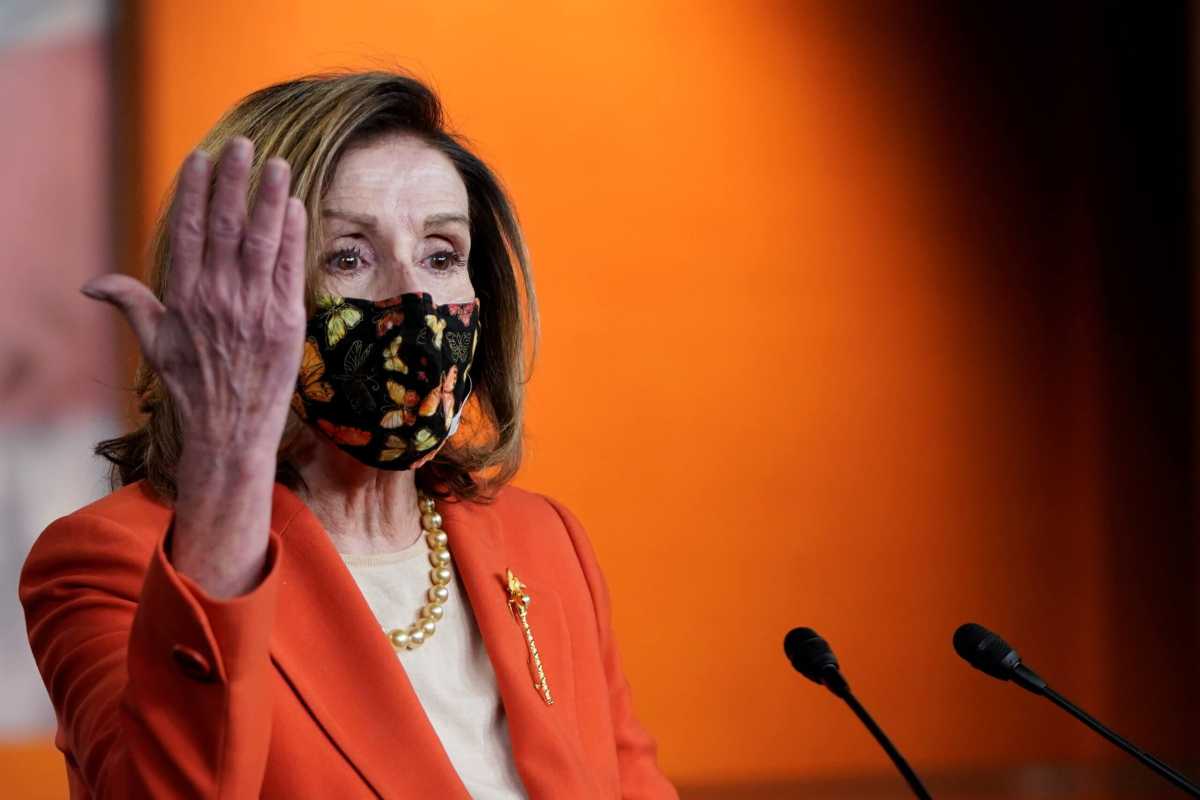 U.S. House Speaker Nancy Pelosi holds weekly news conference with Capitol hill reporters in Washington