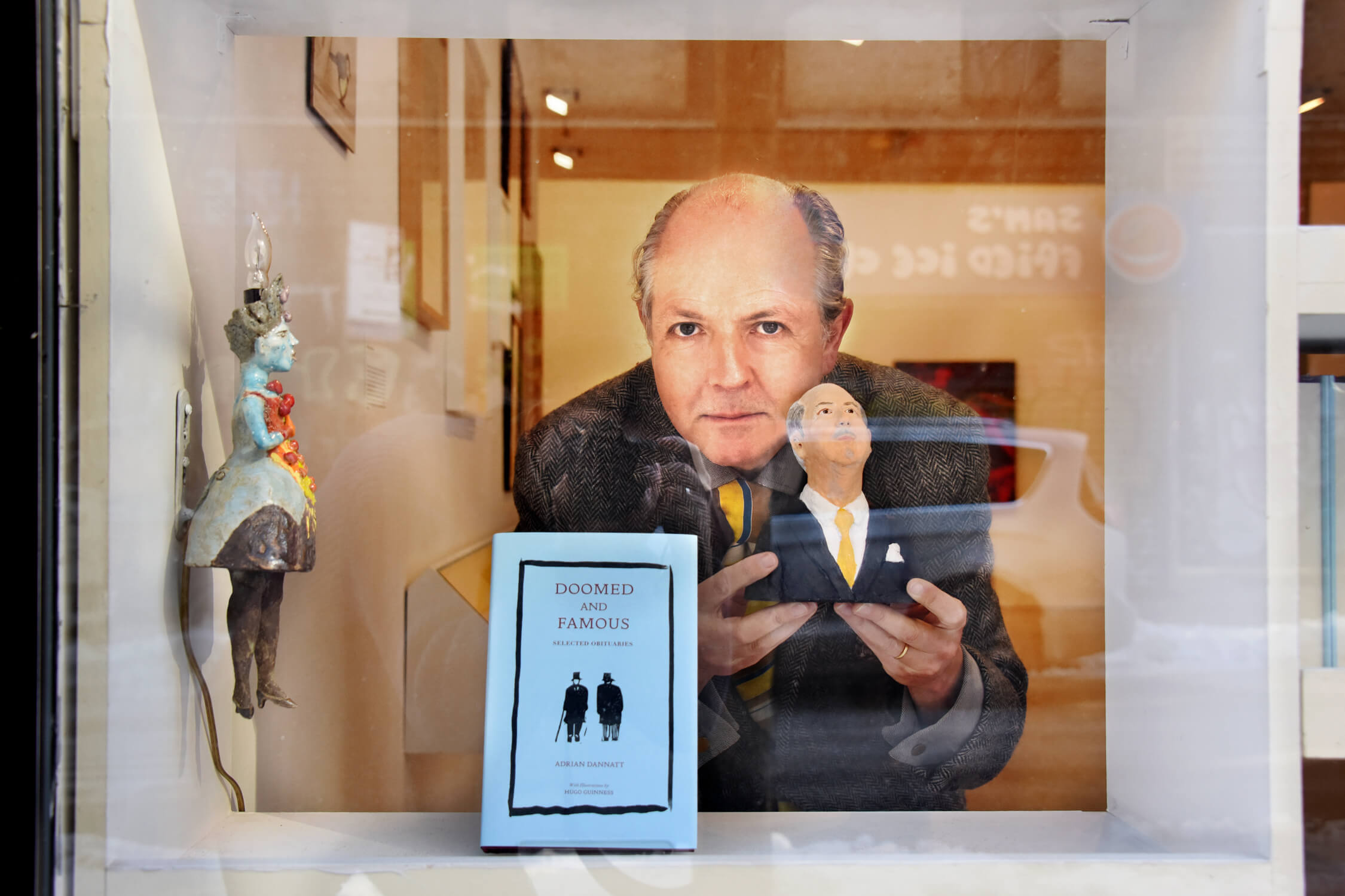 Lower East Side gallery showcases artist's lively collection of obituaries and more 2