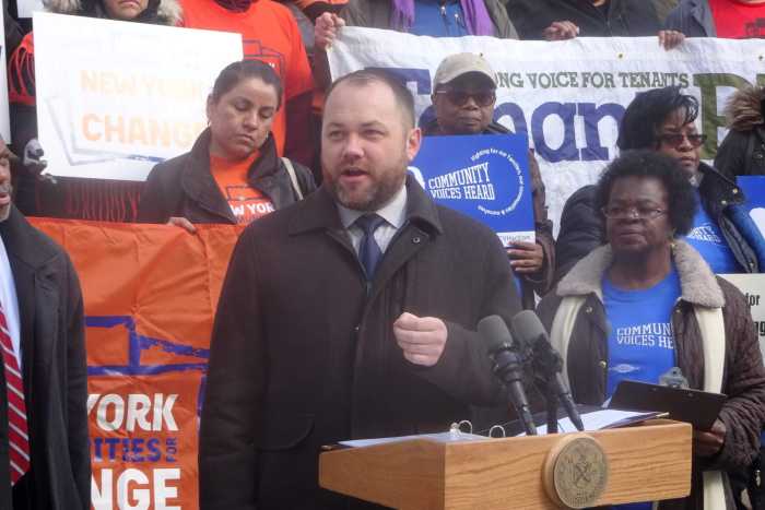 Johnson, Advocates Call on Albany to Address New York's Housing Crisis 2 Corey Johnson