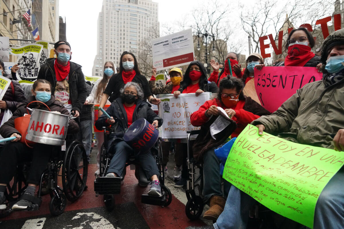 Foley Square protest for rent relief ends with more than a dozen cuffed 5