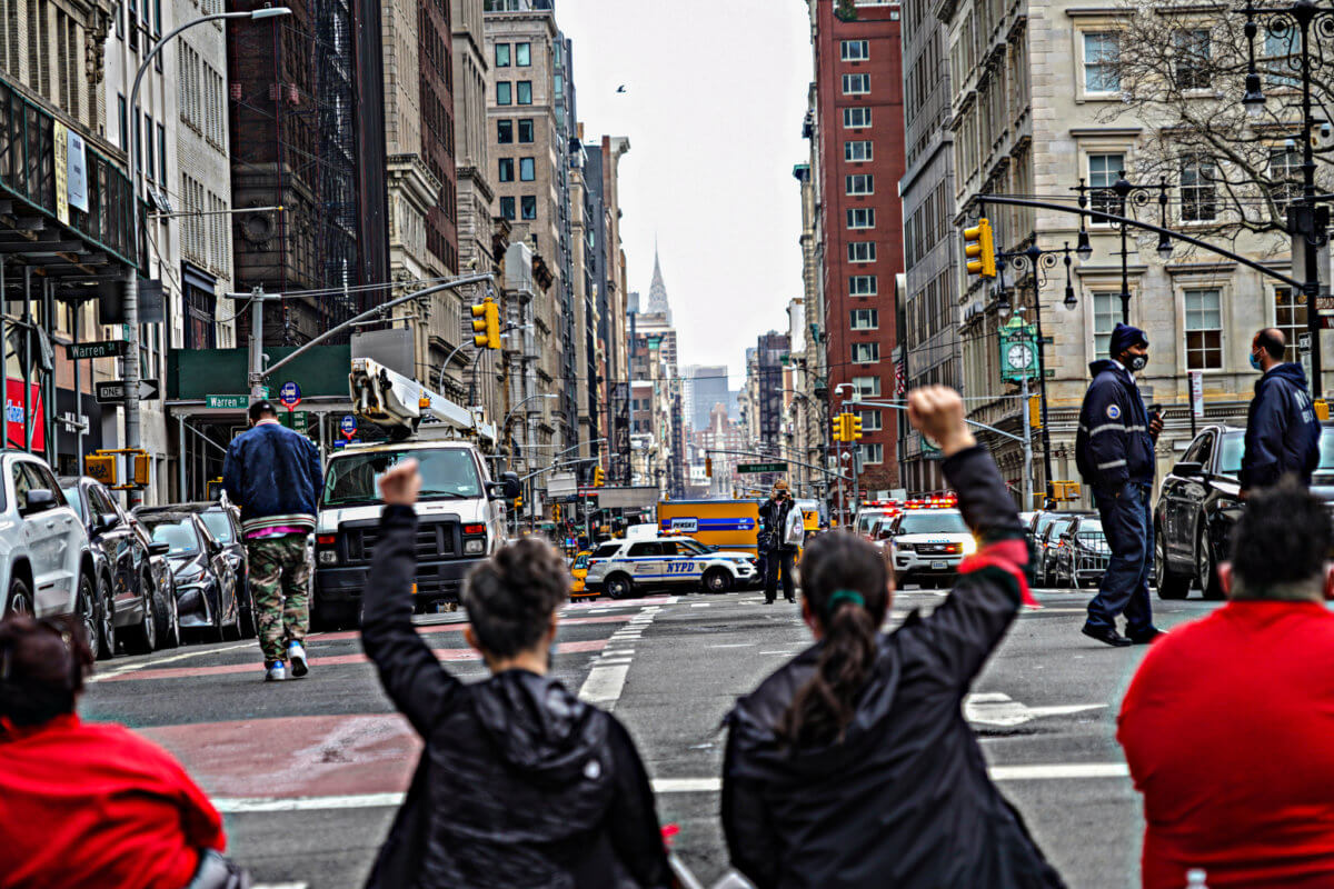 Foley Square protest for rent relief ends with more than a dozen cuffed 3