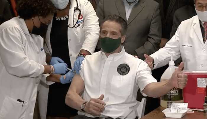 Embattled Cuomo gets vaccinated against COVID-19 in Harlem while fighting off allegations 4