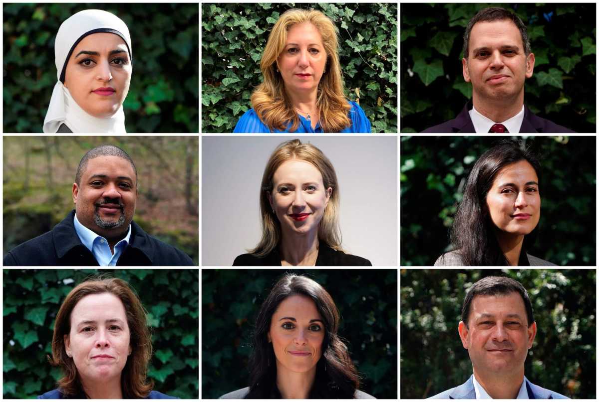 Combination picture of the candidates of the District Attorney of New York