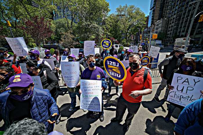 Exclusive: Chipotle workers walkout in Queens after company refuses to pay during Hurricane Ida closure 2