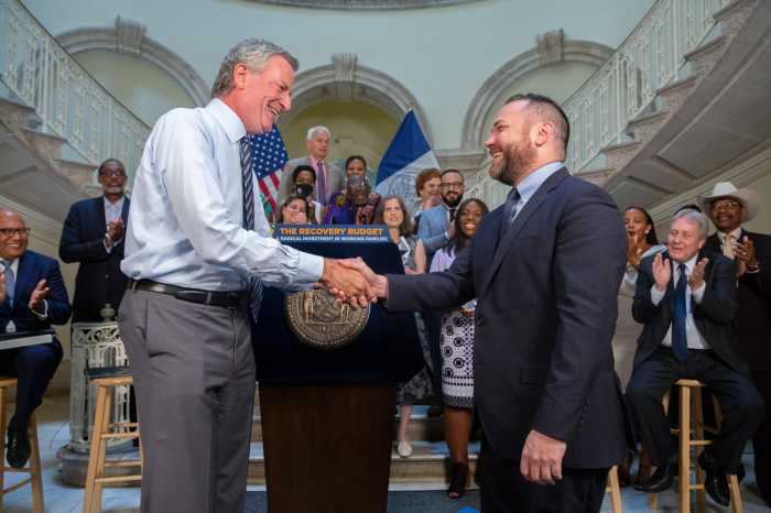 Mayor, Council speaker celebrate $98.7 billion budget deal 5