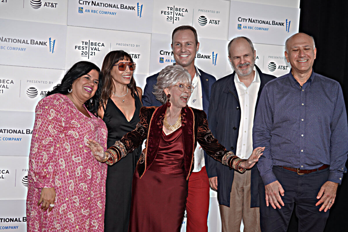 Rita Moreno walks the Tribeca Festival red carpet for the premiere of new documentary 7