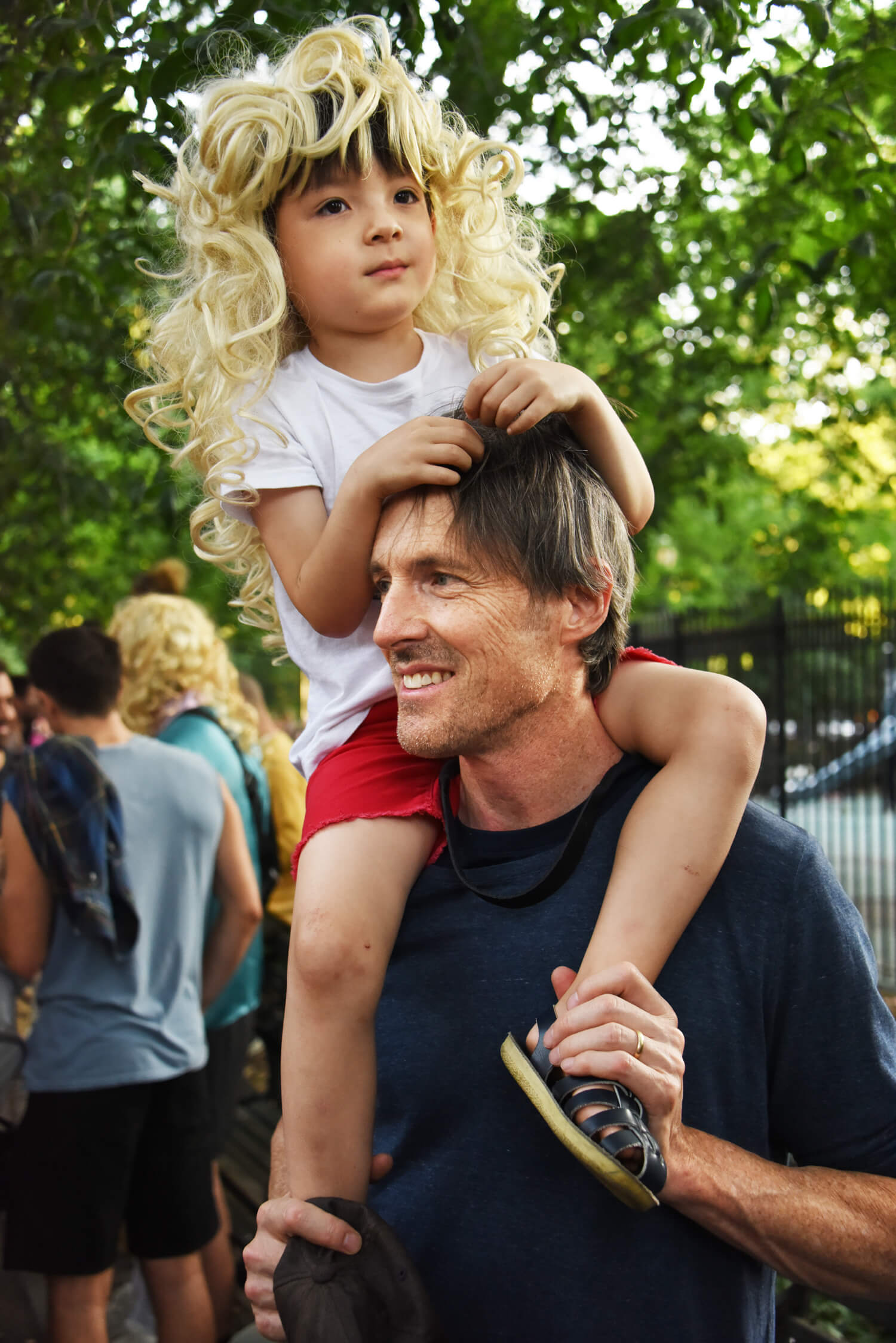 Child enjoying drag march