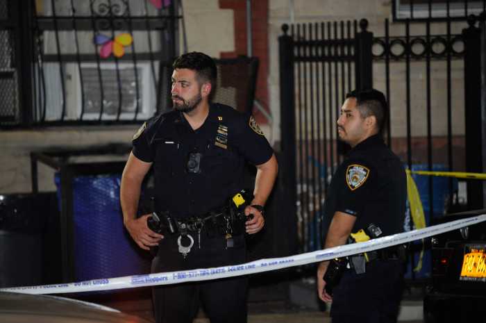 Crime scene in Queens