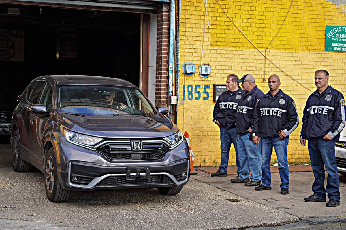 EXCLUSIVE: NYPD slams brakes on big Bronx auto theft ring in early-morning raid 14 NYPD officers