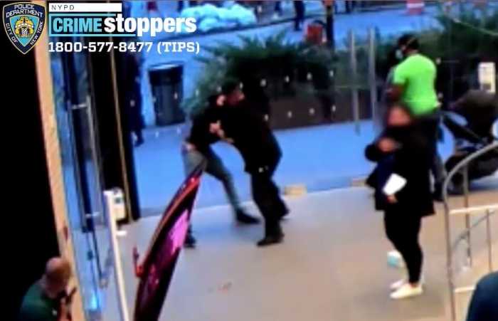 SEE IT: Violent robber brawls with, then stabs Apple Store security guard in Chelsea 2