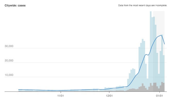 Crunching the COVID-19 Numbers: Omicron still fueling massive case spike in NYC, but are we passing the peak? 8
